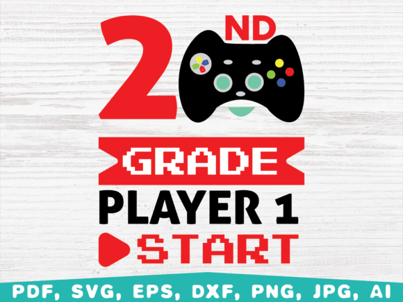 2nd Grade Player1 Start, Back to School: A Versatile Digital Asset for Creative Projects