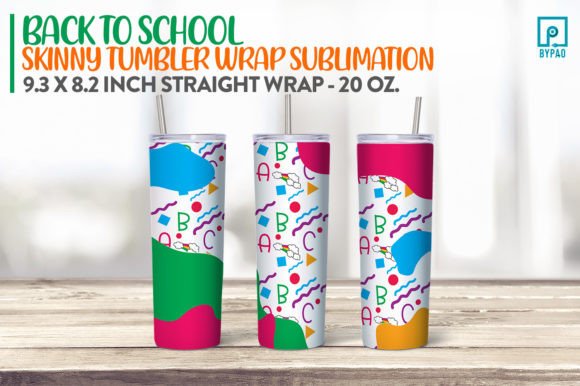 Back to School Skinny Tumbler Wrap 4
