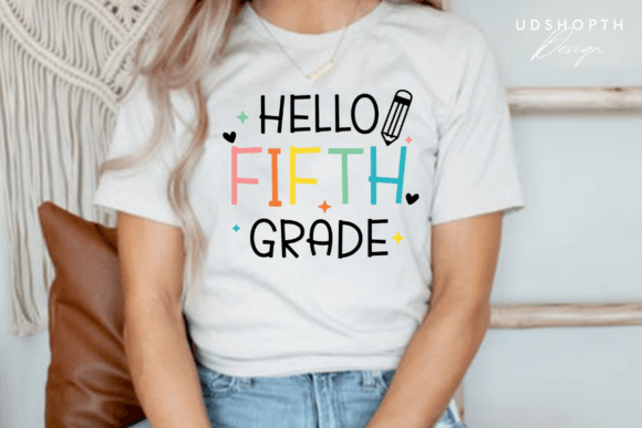 Fifth Grade Svg, Hello Back to School Svg: A Creative Resource for Educators and Designers