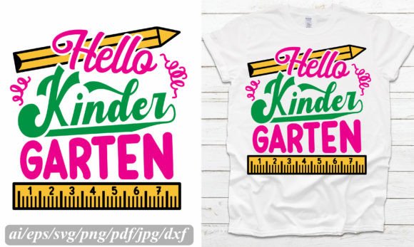 Hello Kinder Garten Back to School Svg: A Versatile Design for All Your Creative Projects