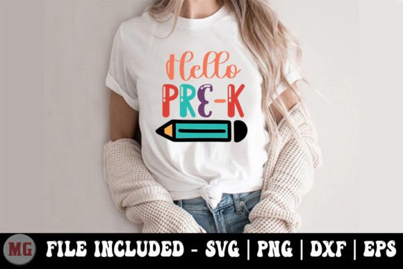 Hello Pre-K - Back to School SVG: A Versatile Design for Creative Projects
