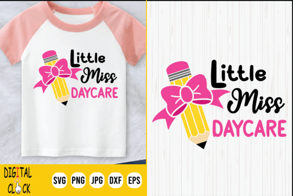 Little Miss Daycare Back to School SVG