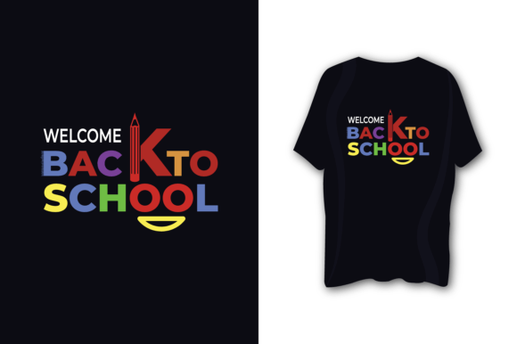 Welcome Back to School T-shirt Design 1: A Versatile and Professional Choice